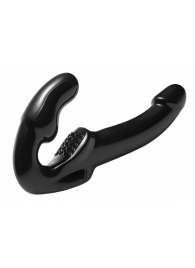 Чёрный безремневой страпон Revolver - XR Brands - купить с доставкой в Красногорске