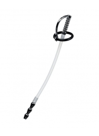 Силиконовый уретральный плаг со сменными фиксирующими кольцами Metal - ToyFa - купить с доставкой в Красногорске