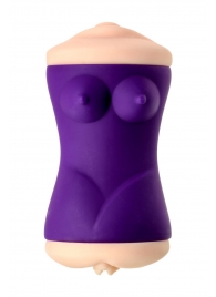 Двухсторонний мастурбатор JOS YARA в фиолетовой колбе - JOS - в Красногорске купить с доставкой