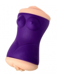 Двухсторонний мастурбатор JOS YARA в фиолетовой колбе - JOS - в Красногорске купить с доставкой