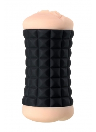 Двухсторонний мастурбатор JOS JANICE в черном цилиндре - JOS - в Красногорске купить с доставкой