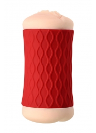 Двухсторонний мастурбатор JOS  NADIN в красном цилиндре - JOS - в Красногорске купить с доставкой