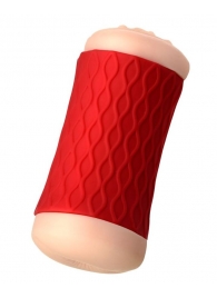 Двухсторонний мастурбатор JOS  NADIN в красном цилиндре - JOS - в Красногорске купить с доставкой