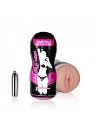 Мастурбатор-вагина Sex In A Can Vibra Vagina Tunnel - Lovetoy - в Красногорске купить с доставкой