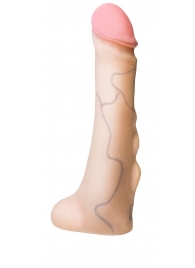 Реалистичная насадка с мошонкой REAL Standard - 18 см. - LOVETOY (А-Полимер) - купить с доставкой в Красногорске