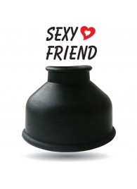 Чёрная уплотнительная насадка для помпы - размер S - 1137 - в Красногорске купить с доставкой