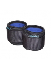 Неопреновые черно-синие наручники - Sitabella - купить с доставкой в Красногорске