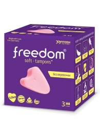 Женские гигиенические тампоны без веревочки FREEDOM mini - 3 шт. - Freedom - купить с доставкой в Красногорске