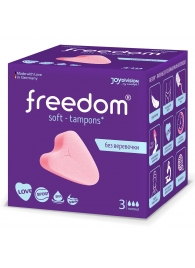 Женские гигиенические тампоны без веревочки FREEDOM normal - 3 шт. - Freedom - купить с доставкой в Красногорске