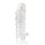 Закрытая прозрачная рельефная насадка Crystal sleeve - 13 см. - Erowoman-Eroman - в Красногорске купить с доставкой
