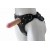 Черный пояс-трусики с двумя насадками Soft-Dolli - 16,5 и 10,5 см. - LOVETOY (А-Полимер) - купить с доставкой в Красногорске