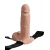 Телесный перезаряжаемый вибрострапон 7  Hollow Rechargeable Strap-on with Balls - 20,3 см. - Pipedream - купить с доставкой в Красногорске