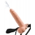 Телесный полый страпон с имитацией эякуляции 7.5  Hollow Squirting Strap-On with Balls Flesh - 21,6 см. - Pipedream - купить с доставкой в Красногорске