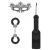 Черный игровой набор Introductory Bondage Kit №4 - Shots Media BV - купить с доставкой в Красногорске