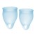 Набор голубых менструальных чаш Feel confident Menstrual Cup - Satisfyer - купить с доставкой в Красногорске