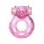 Розовое эрекционное кольцо с вибрацией Pink Bear - Baile - в Красногорске купить с доставкой