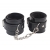 Черные оковы на ноги Obey Me Leather Ankle Cuffs - Chisa - купить с доставкой в Красногорске