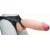 Телесный реалистичный фаллоимитатор на черных трусиках Real Big Strap-On - 34,5 см. - LOVETOY (А-Полимер) - купить с доставкой в Красногорске