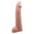 Телесная реалистичная насадка-удлинитель на пенис - 21 см. - Baile - в Красногорске купить с доставкой