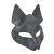 Серая маска Wolf с клепками - Sitabella - купить с доставкой в Красногорске