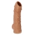Телесная насадка с пупырышками и открытой головкой Nude Sleeve M - 12 см. - KOKOS - в Красногорске купить с доставкой