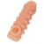 Телесная закрытая насадка с шариками Cock Sleeve Size M - 15,6 см. - KOKOS - в Красногорске купить с доставкой