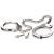Металлические наручники Metal Leg Cuffs - Pipedream - купить с доставкой в Красногорске