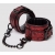 Красно-черные наручники Reversible Faux Leather Wrist Cuffs - Fifty Shades of Grey - купить с доставкой в Красногорске