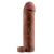 Коричневая насадка с кольцом Perfect 2 Extension with Ball Strap - 19 см. - Pipedream - в Красногорске купить с доставкой