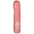 Розовая фаллическая насадка Vac-U-Lock 8  Crystal Jellies Dong - 20,3 см. - Doc Johnson - купить с доставкой в Красногорске