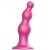 Розовая насадка Strap-On-Me Dildo Plug Beads size S - Strap-on-me - купить с доставкой в Красногорске