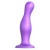 Фиолетовая насадка Strap-On-Me Dildo Plug Curvy size L - Strap-on-me - купить с доставкой в Красногорске