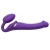 Фиолетовый безремневой вибрострапон Vibrating Bendable Strap-On - size L - Strap-on-me - купить с доставкой в Красногорске
