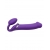 Фиолетовый безремневой вибрострапон Silicone Bendable Strap-On - size XL - Strap-on-me - купить с доставкой в Красногорске