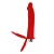 Красная насадка на пенис для двойного проникновения - 19 см. - ToyFa - купить с доставкой в Красногорске