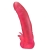 Розовая насадка для страпона с клиторальными лепестками - 18,5 см. - LOVETOY (А-Полимер) - купить с доставкой в Красногорске