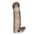 Дымчатая насадка на пенис с вибрацией  Vibrating Penis Enhancing Sleeve Extension - 13,3 см. - BlueLine - в Красногорске купить с доставкой