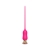 Розовый тонкий стимулятор Nipple Vibrator - 23 см. - I-MOON - купить с доставкой в Красногорске