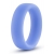 Голубое люминесцентное кольцо Silicone Glo Cock Ring - Blush Novelties - в Красногорске купить с доставкой