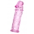 Розовая насадка фаллической формы - 12,5 см. - A-toys - в Красногорске купить с доставкой