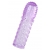 Фиолетовая рельефная насадка на пенис - 13,5 см. - A-toys - в Красногорске купить с доставкой