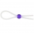 Прозрачное лассо с фиолетовой бусиной SILICONE COCK RING WITH BEAD LAVENDER - NMC - в Красногорске купить с доставкой