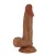 Реалистичный фаллоимитатор-мулат Zebulon - 19,4 см. - Baile