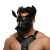 Черная кожаная маска «Собака» - Crazy Handmade - купить с доставкой в Красногорске