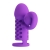 Фиолетовая вибронасадка с клиторальным отростком Harden - Baile - в Красногорске купить с доставкой