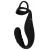Черное эрекционное кольцо со стимуляцией промежности и анальной пробкой Cock Ring with RC Prostate Plug - Orion - в Красногорске купить с доставкой