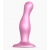 Розовая насадка Strap-On-Me Dildo Plug Curvy size M - Strap-on-me - купить с доставкой в Красногорске