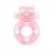 Розовое эрекционное виброкольцо в форме мишки - 1137 - в Красногорске купить с доставкой