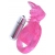 Розовая вибронасадка со стимулятор клитора   Язычок - Toyfa Basic - в Красногорске купить с доставкой