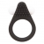 Чёрное эрекционное кольцо LIT-UP SILICONE STIMU RING 1 BLACK - Dream Toys - в Красногорске купить с доставкой